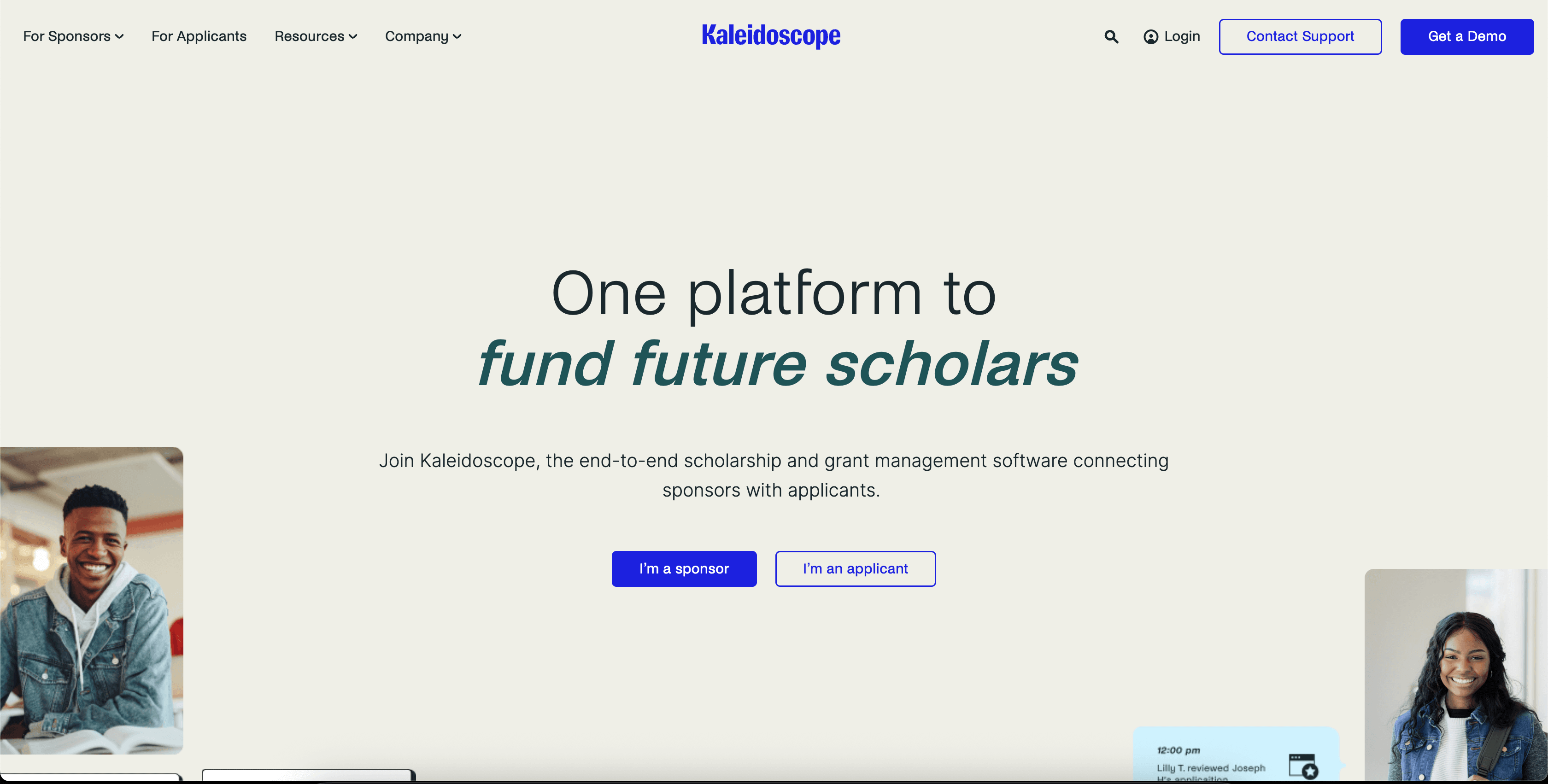 Kaleidoscope - Scholarship Management Platform